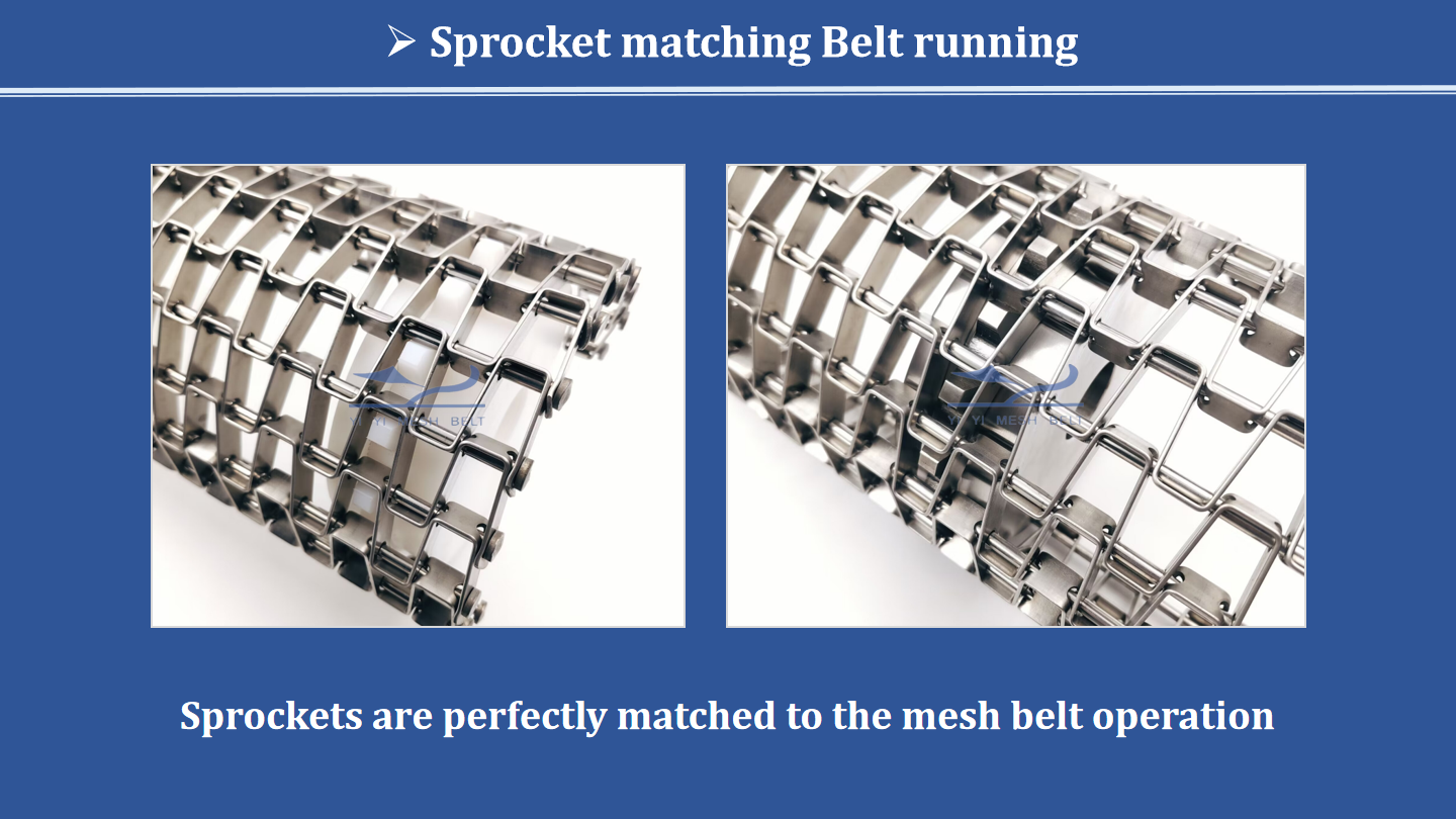 Flat wire honeycomb belt sprocket and quality verification